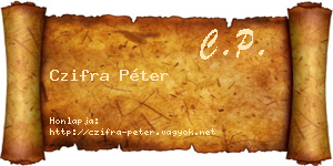 Czifra Péter névjegykártya